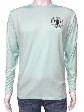 Saltwater Sportsman Outfitters Long Sleeve Fishing Shirt Performance Mint Green